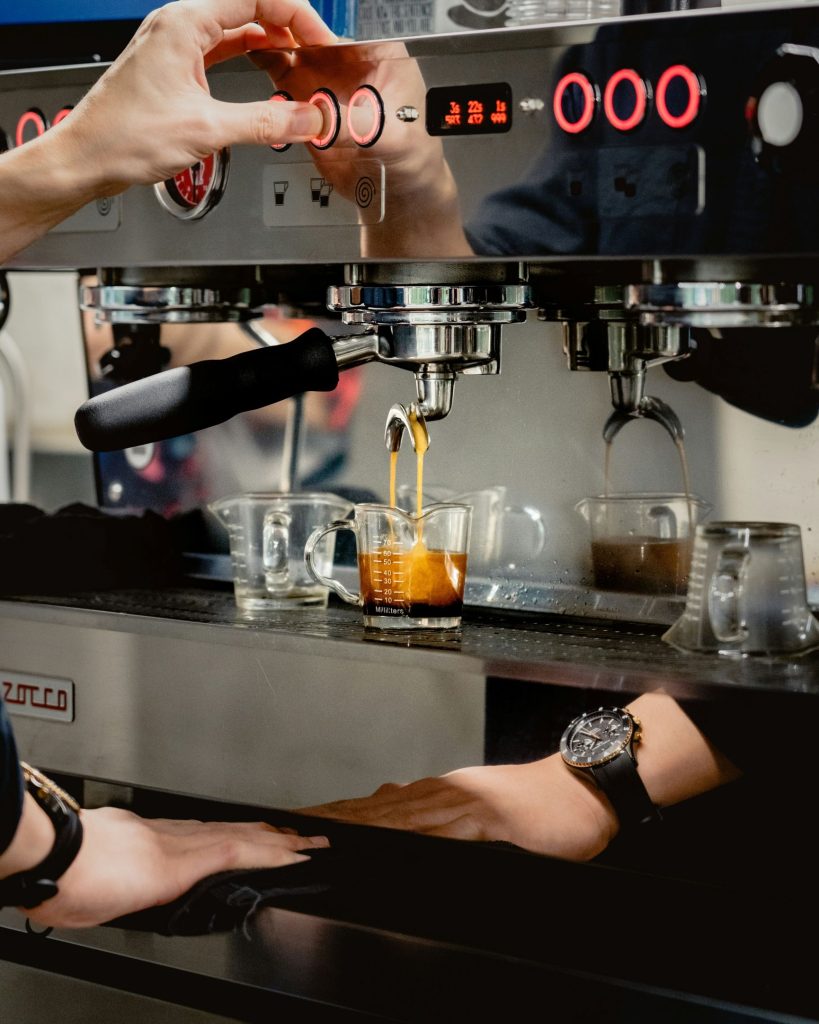 Coffee machine financed through Shoreline Lending equipment and asset finance Central Coast