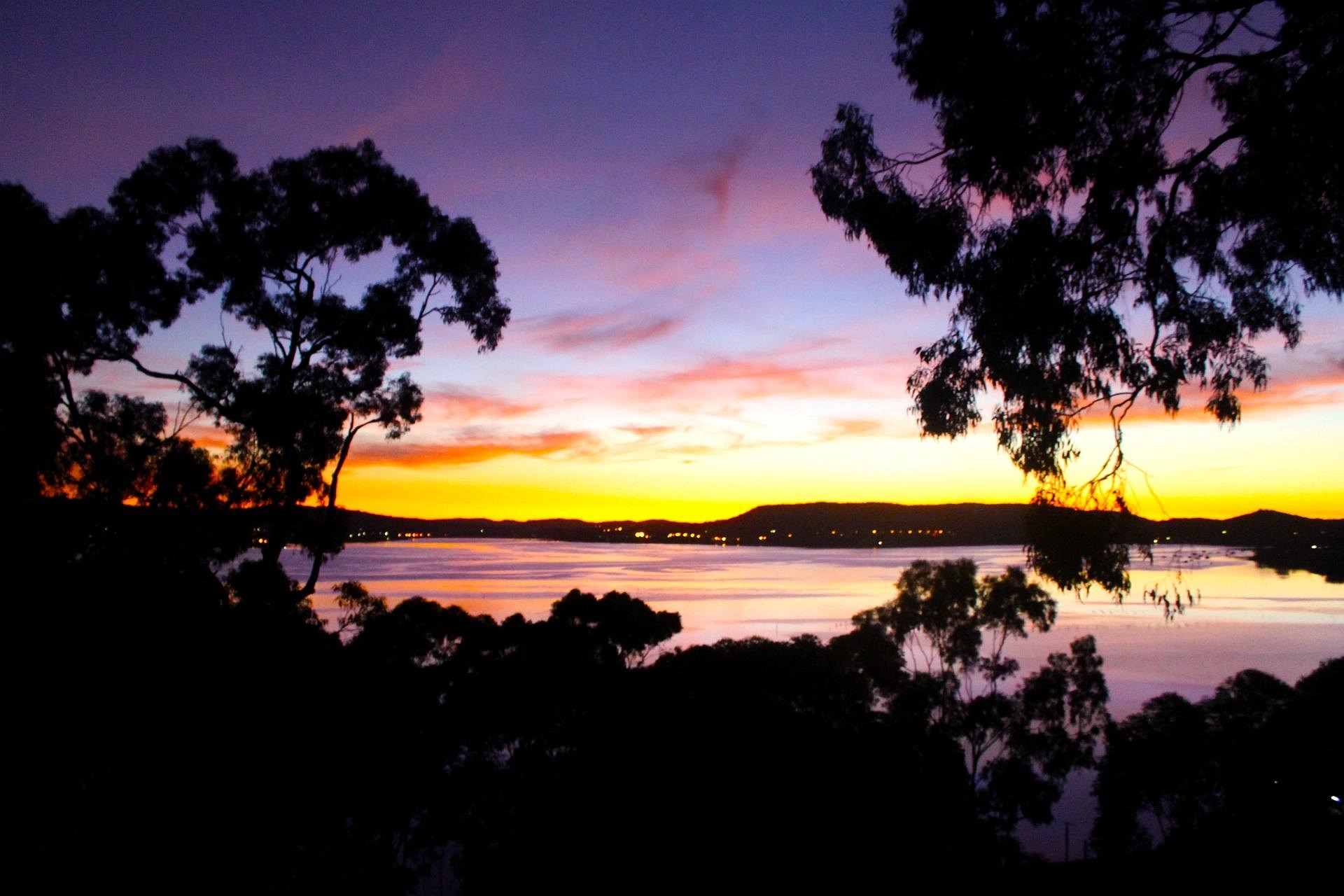 Brisbane Water Central Coast NSW overlooking waterfront suburbs