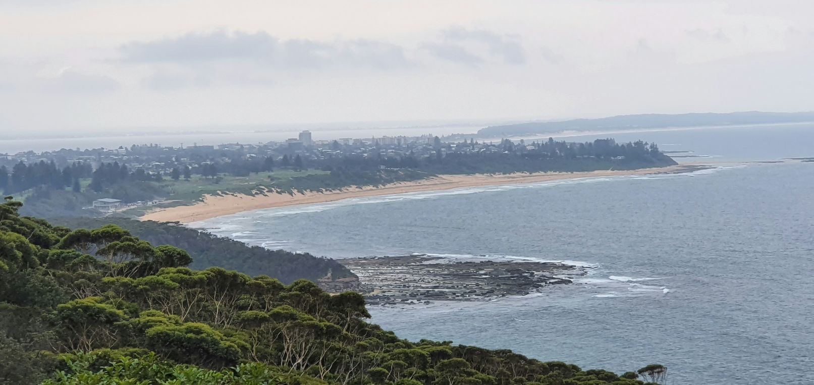 Crackneck Lookout in Bateau Bay overlooking The Entrance and the Central Coast coastline